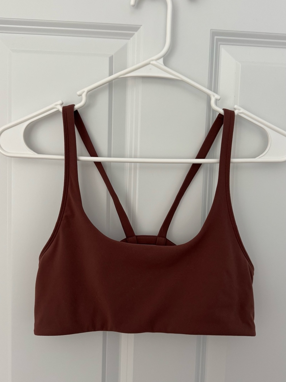 Vuori Strappy Bralette in Deep Brown